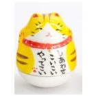 Maneki neko cica 4,5 cm - vörös