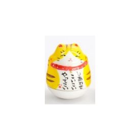 Maneki neko cica 4,5 cm - vörös