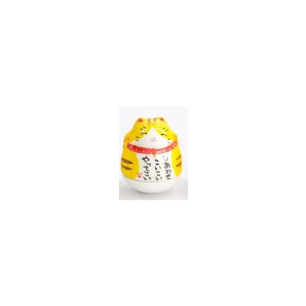 Maneki neko cica 4,5 cm - vörös