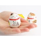 Maneki neko cica 4,5 cm - vörös