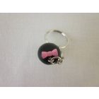 Kokeshi baba kulcstartó - zöld