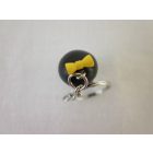 Kokeshi baba kulcstartó - kék