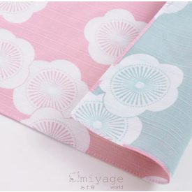 Furoshiki - kétoldalas ume rózsaszín-kék