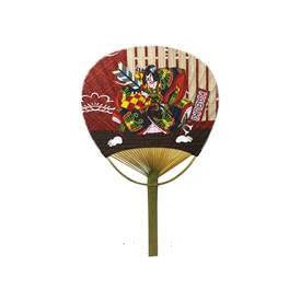 Uchiwa legyező kabuki mintával