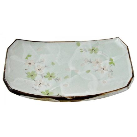 Zöld Sakura Sushi tányér