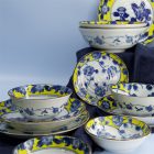 Tsubaki kaméliás tál 15.2x6.7cm