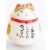 Maneki neko cica 4,5 cm - barna