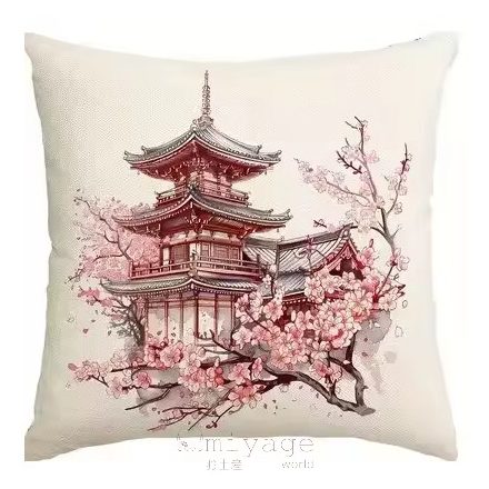 Díszpárna huzat sumi e