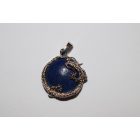 Sárkány medál sötétkék