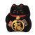 Maneki neko porcelán macska, fekete 9 cm