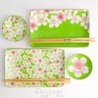 Kawaii virágos sushi tányér ajándékkészlet