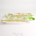 Kawaii virágos sushi tányér ajándékkészlet