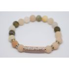 Karkötő rózsaszín matt aventurinnal 