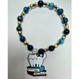 Ásvány karkötő miyuki gyöngyökkel és függővel