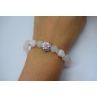 Ásvány karkötő miyuki gyöngyökkel és függővel