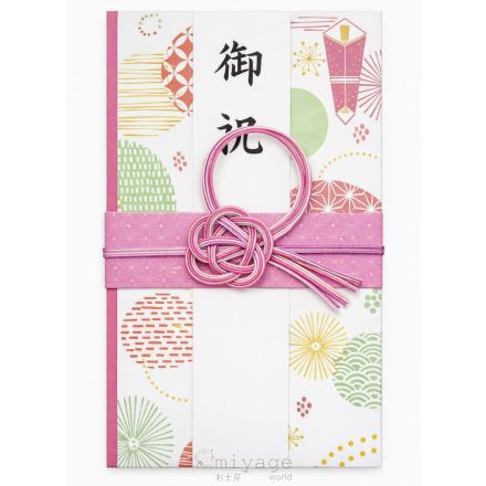 Japán ajándék boríték mizuhikivel pénz átadására- rosa
