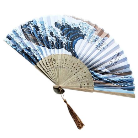Hokusai Nagy Hullám legyező