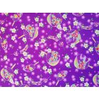 Furoshiki - lila sakura és legyező