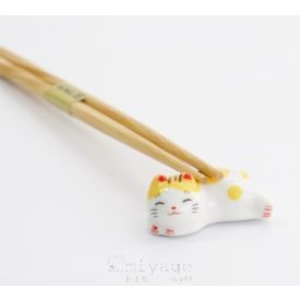 Kerámia Maneki Neko pálcika alátét