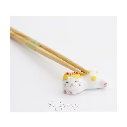 Kerámia Maneki Neko pálcika alátét