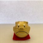 Szerencse hozó sárkány szobrocska arany színben