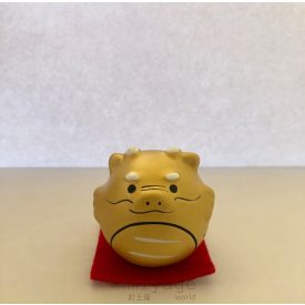 Szerencse hozó sárkány szobrocska arany színben