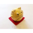 Szerencse hozó sárkány szobrocska arany színben