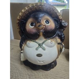 Tanuki szobor, nagy 23×18 cm