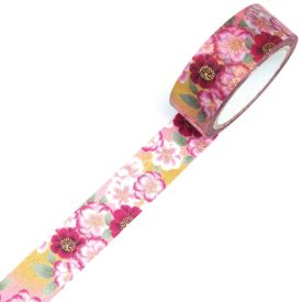   Japán Washi-Tape, washi ragasztó szalag kimono mintával- Sakura