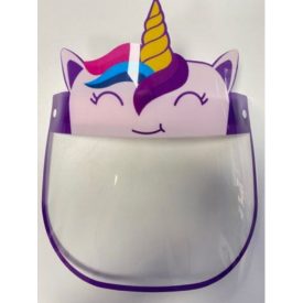 Gyerek maszk, face shield unikornis
