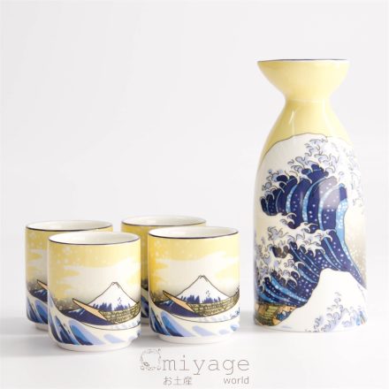 Hokusai szaké szett