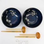 cobalt blue sakura ramen sett