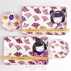 Kokeshi ajándék készlet sushi tálalásához