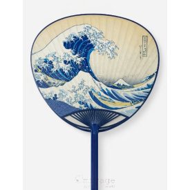 Uchiwa Hokusai nagy hullám mintával