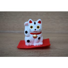 Maneki neko porcelán cica 4 cm