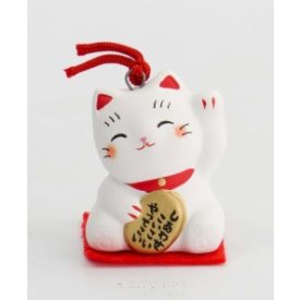 Maneki neko cica 3,5 cm -  csengettyű