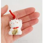 Maneki neko cica 3,5 cm -  csengettyű
