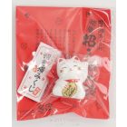 Maneki neko cica 3,5 cm -  csengettyű